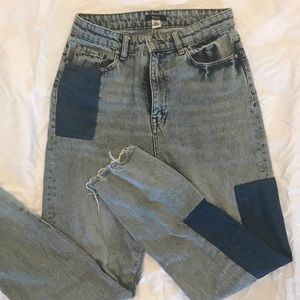 Urban Outfitters patch mom jeans